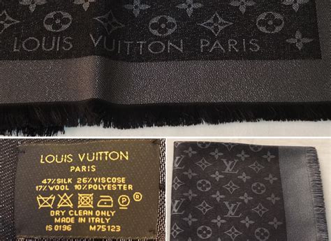 louis vuitton scarf real vs fake|louis vuitton silk scarf authentication.